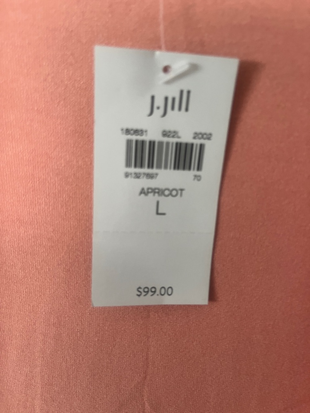 J. Jill Coral Pink Draped Open Front Cardigan - Picture 4 of 4